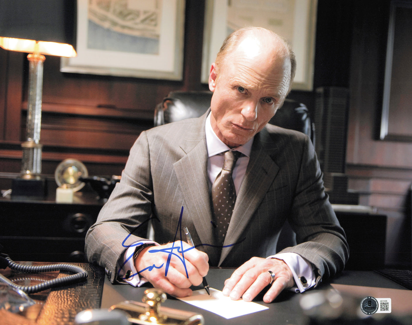 Ed Harris Autographed 11x14 Photo Beckett BAS QR #AE31935