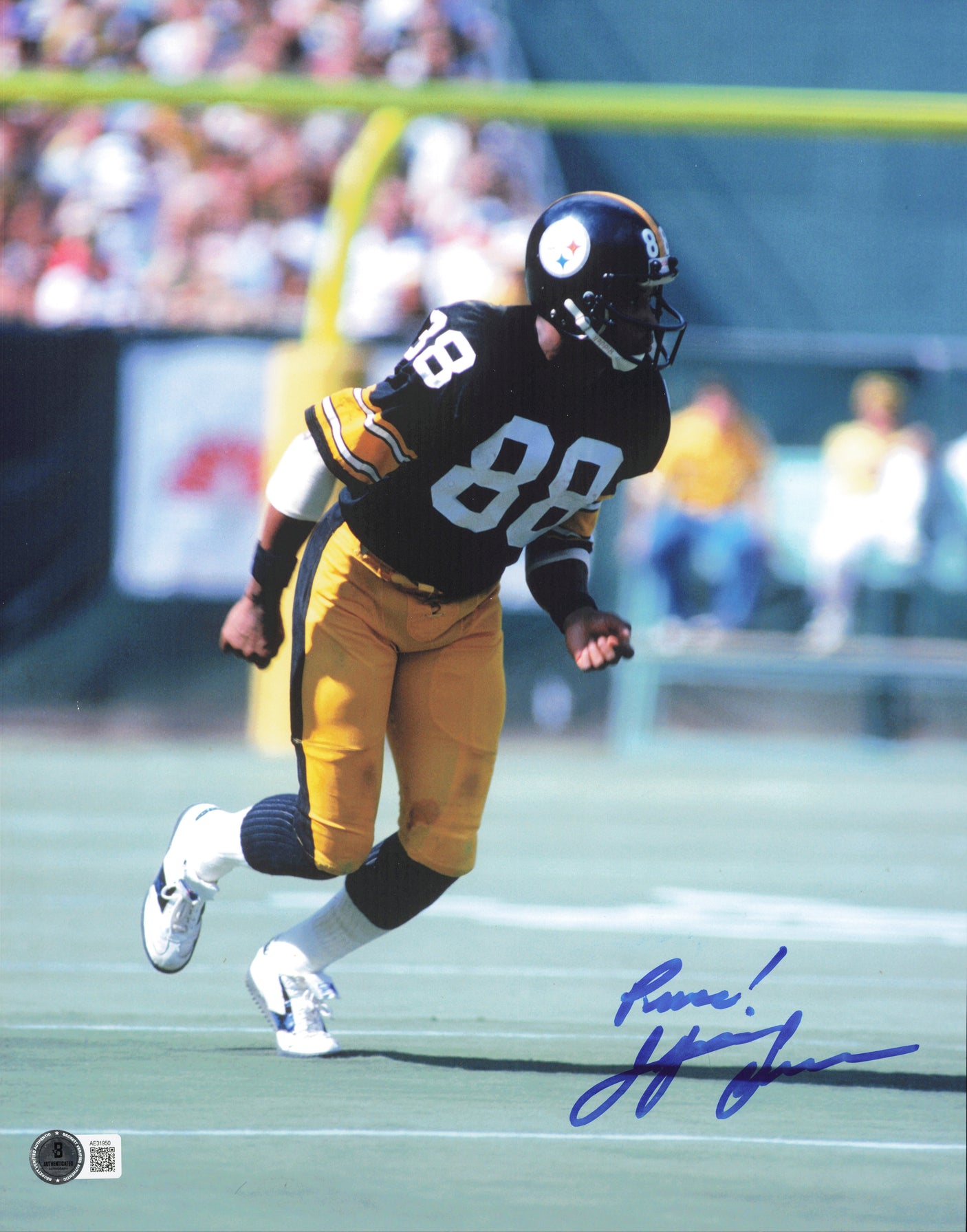 Lynn Swann Autographed 11x14 Photo Pittsburgh Steelers Beckett BAS QR #AE31950