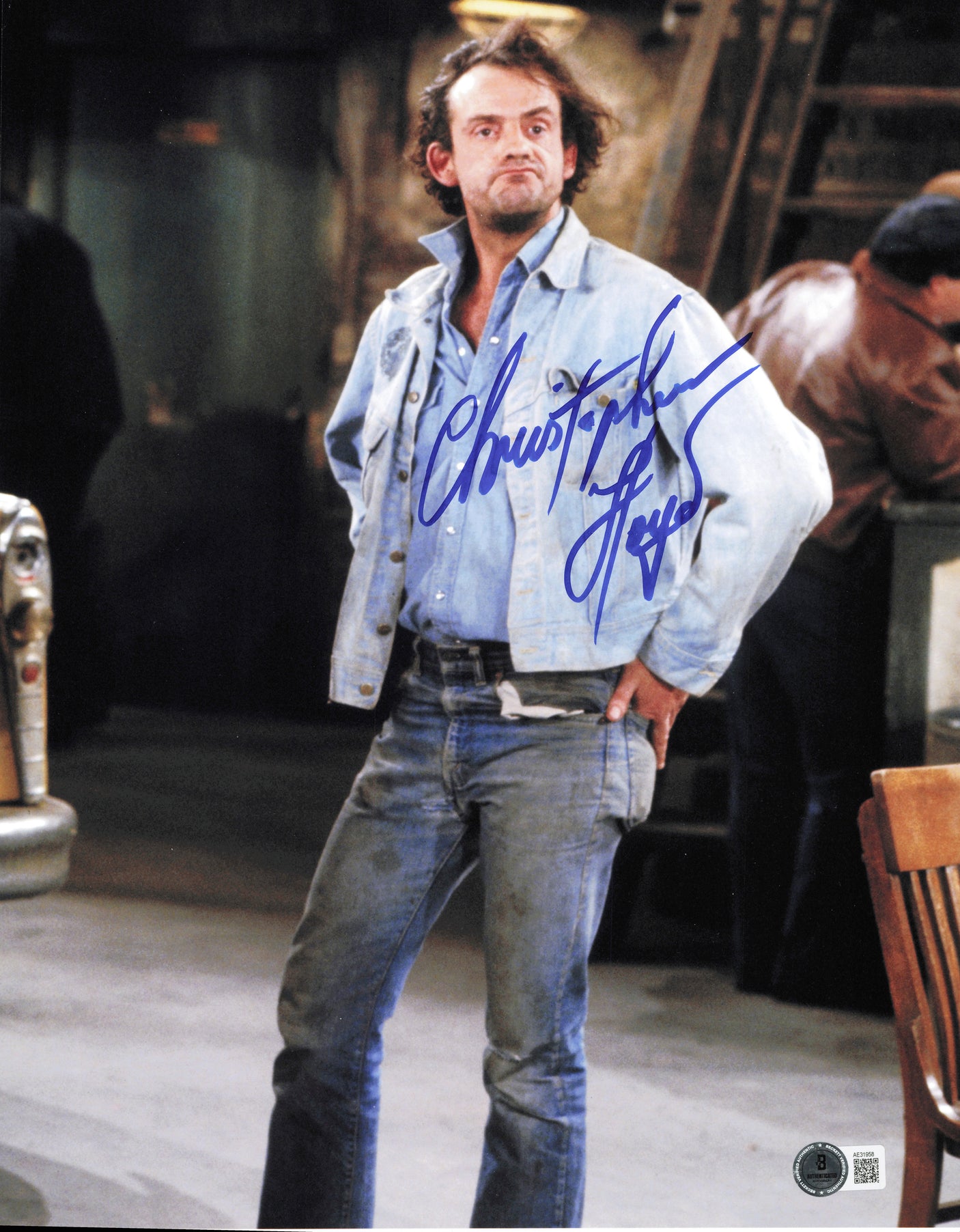 Christopher Lloyd Autographed 11x14 Photo Taxi Beckett BAS QR #AE31958