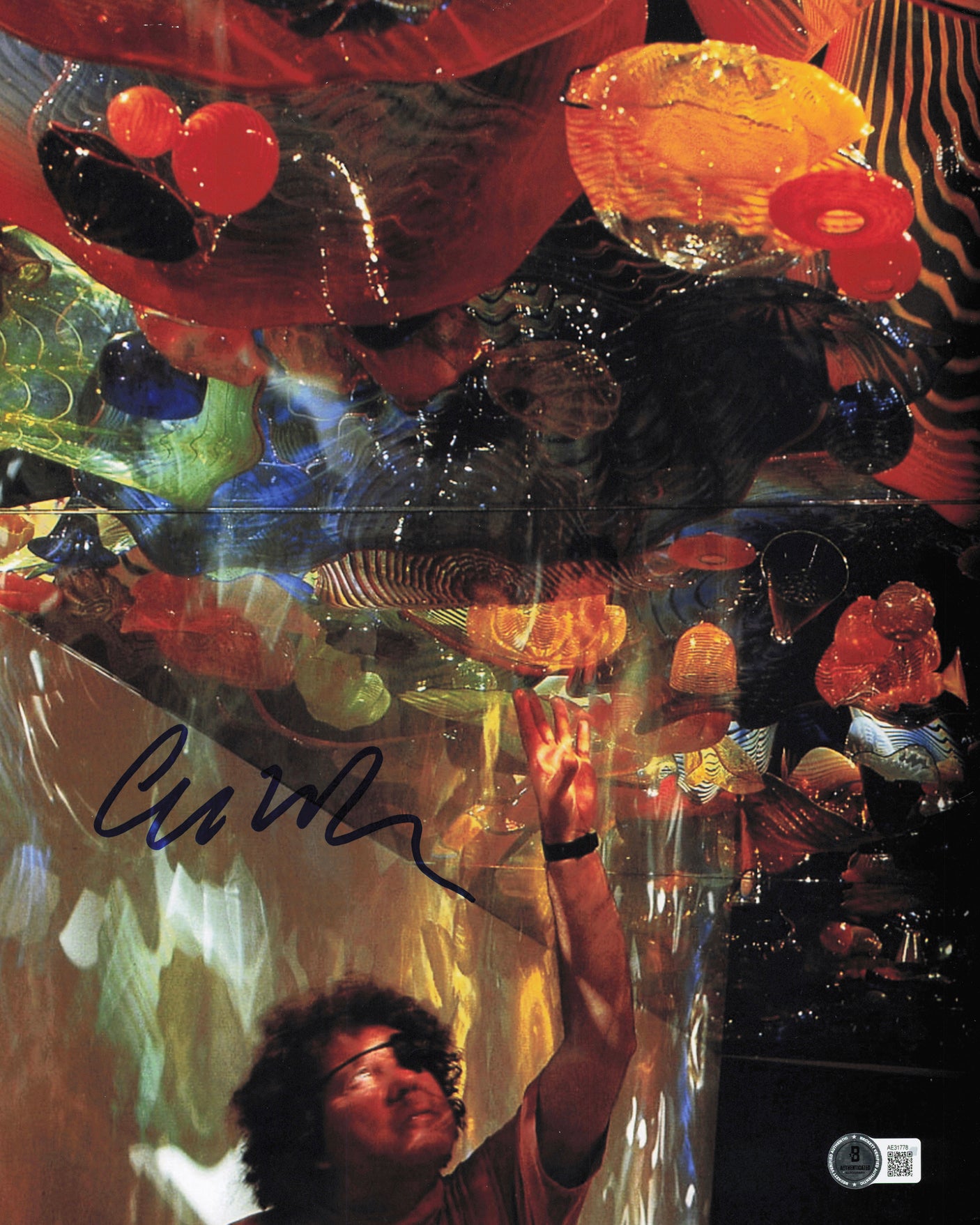 Dale Chihuly Autographed 11x14 Photo Artist Beckett BAS QR #AE31778