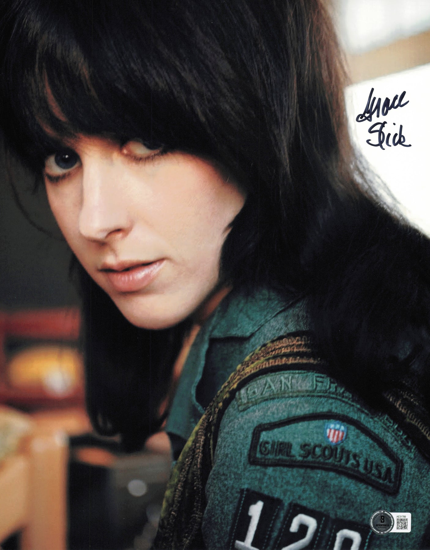 Grace Slick Autographed 11x14 Photo Jefferson Starship Beckett BAS QR #AE31789