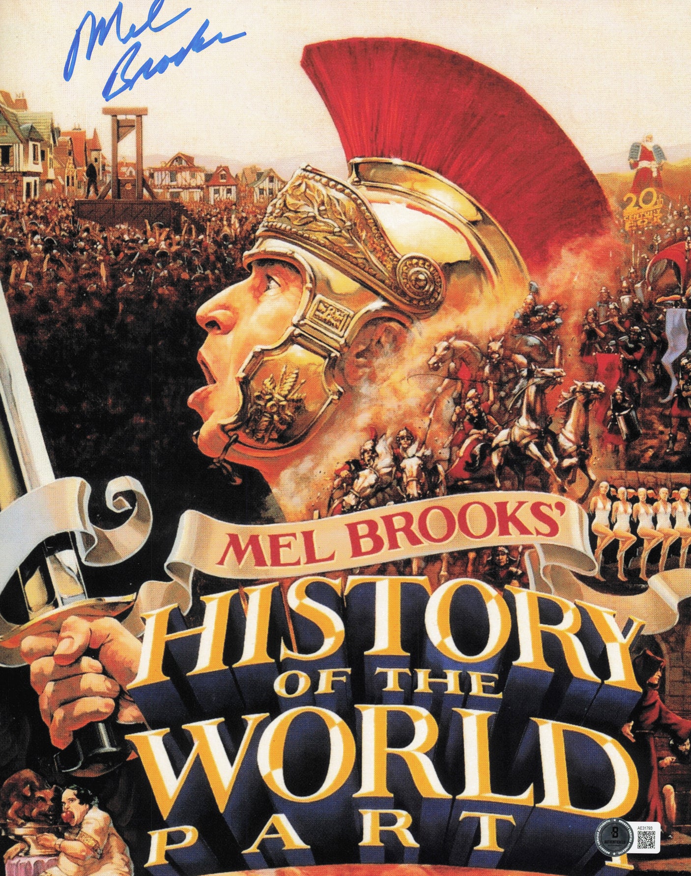Mel Brooks Autographed 11x14 Photo History of the World Beckett BAS QR #AE31793