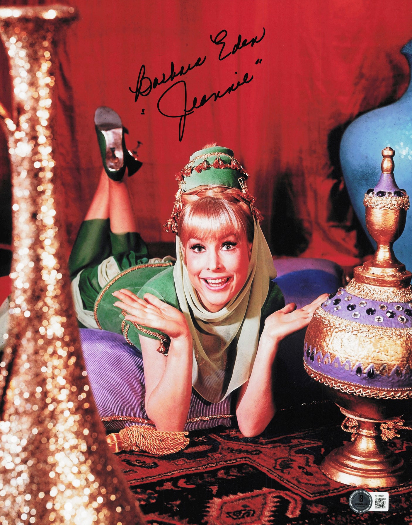 Barbara Eden Autographed 11x14 Photo I Dream Of Jeannie "Jeannie" Beckett BAS QR #AE31802