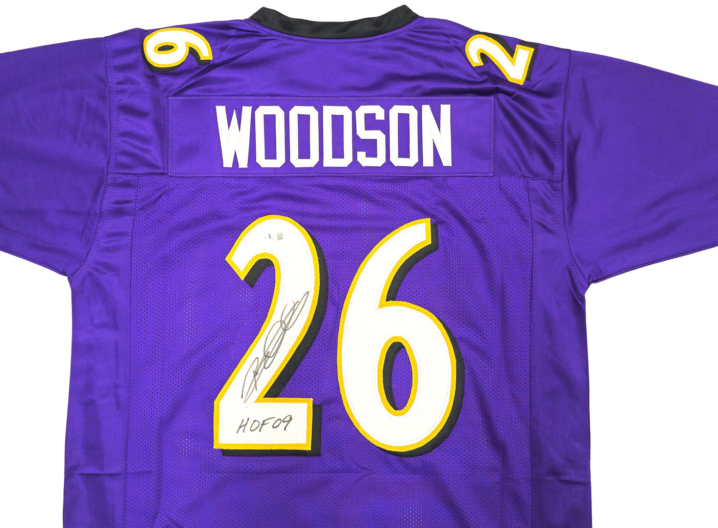 Baltimore Ravens Rod Woodson Autographed Purple Jersey "HOF 09" Beckett BAS Witness Stock #230053