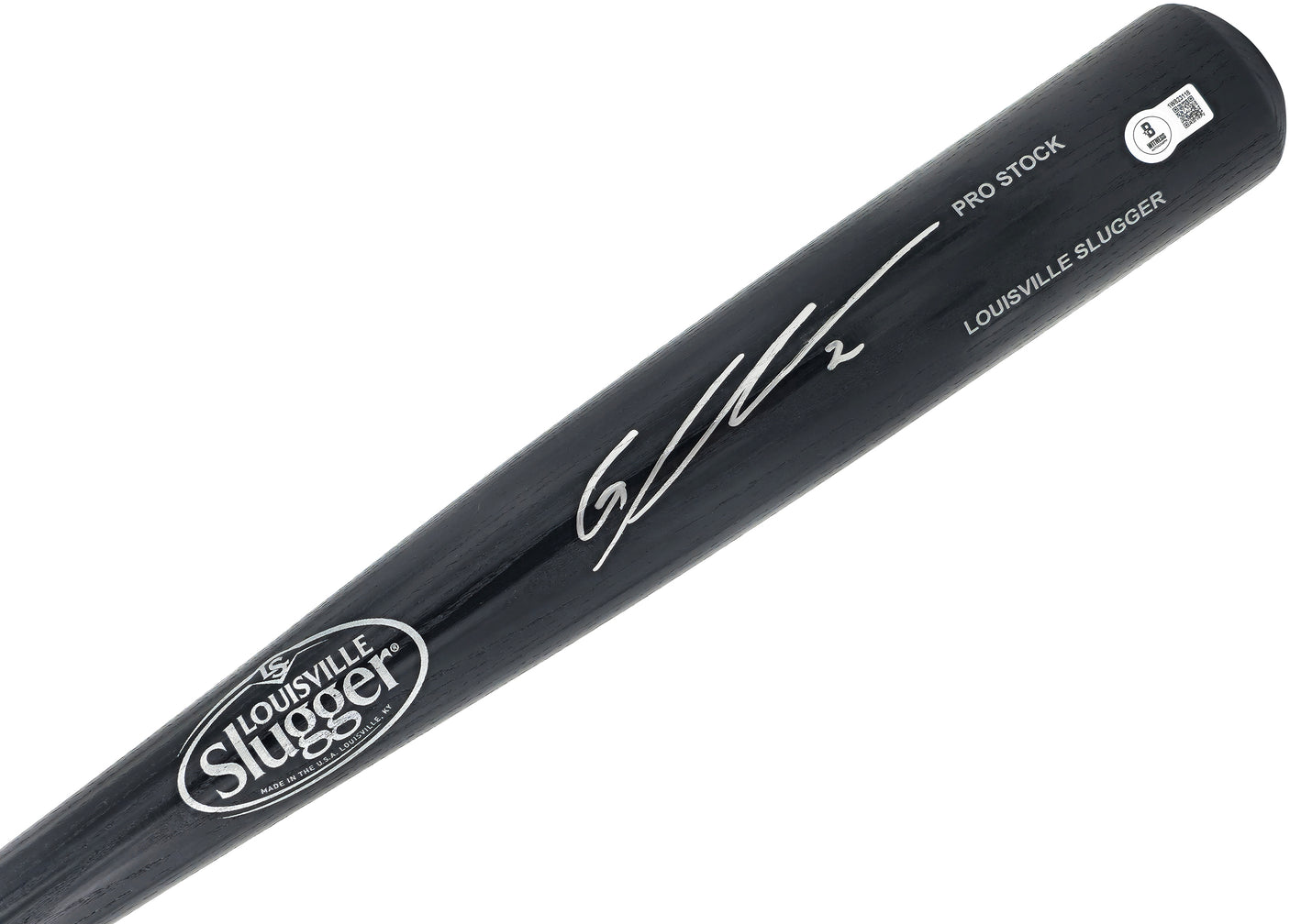Gunnar Henderson Autographed Black Louisville Slugger Pro Stock Baseball Bat Baltimore Orioles Beckett BAS Witness Stock #230126