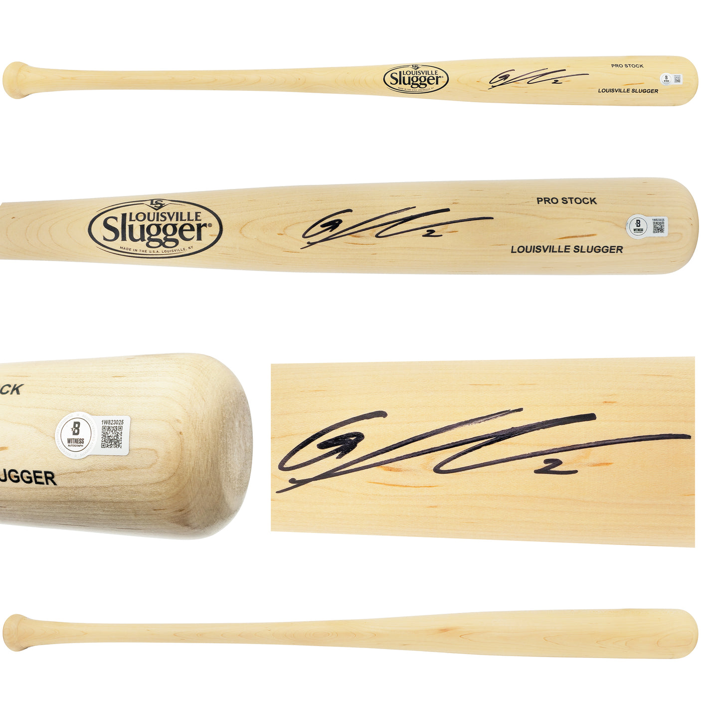 Gunnar Henderson Autographed Blonde Louisville Slugger Pro Stock Baseball Bat Baltimore Orioles Beckett BAS Witness Stock #230125