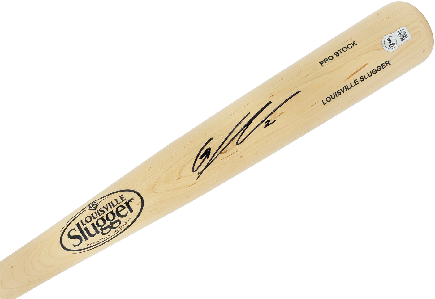 Gunnar Henderson Autographed Blonde Louisville Slugger Pro Stock Baseball Bat Baltimore Orioles Beckett BAS Witness Stock #230125