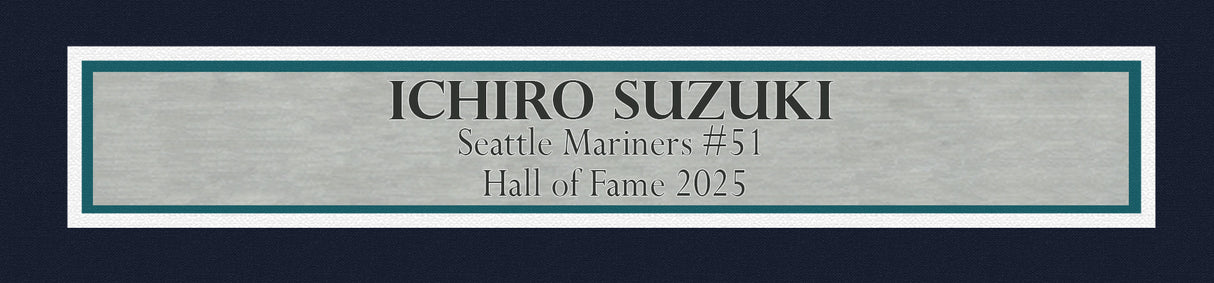Seattle Mariners Ichiro Suzuki Autographed Framed White Nike Jersey IS Holo Stock #243017
