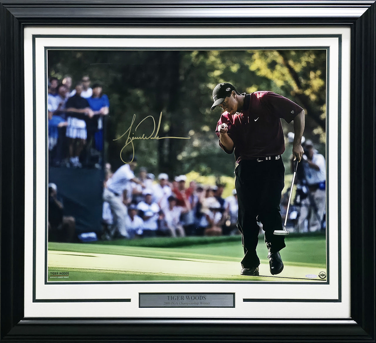 Tiger Woods Autographed Framed 20x24 Photo 2000 PGA Championship UDA Holo #BAM205202