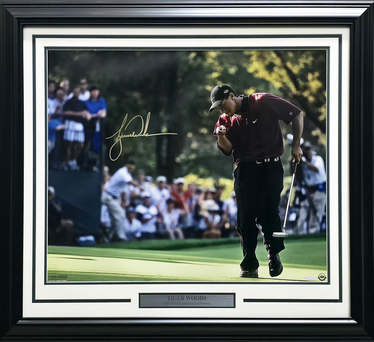 Tiger Woods Autographed Framed 20x24 Photo 2000 PGA Championship UDA Holo #BAM205211