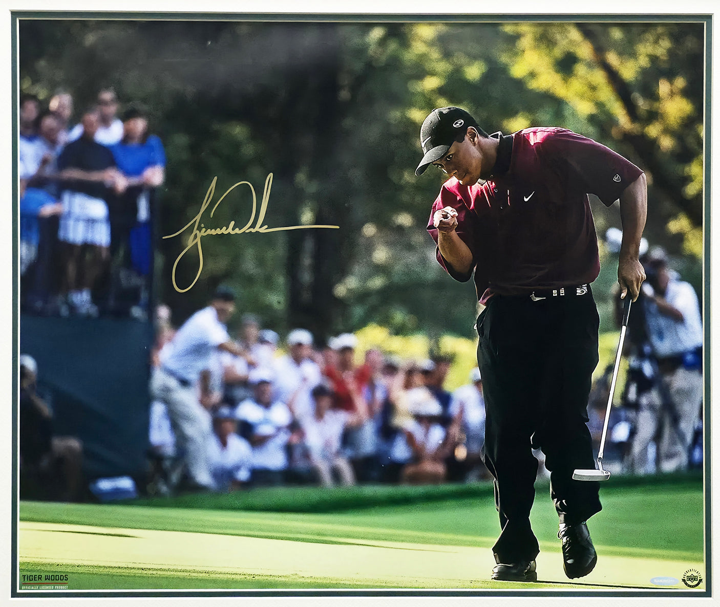 Tiger Woods Autographed Framed 20x24 Photo 2000 PGA Championship UDA Holo #BAM205211