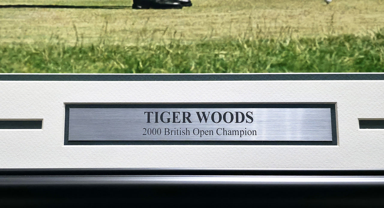 Tiger Woods Autographed Framed 20x24 Photo 2000 British Open UDA Holo #BAM48450