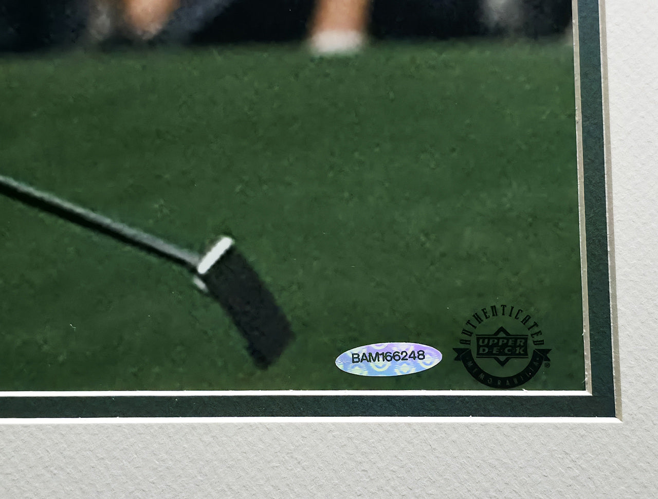 Tiger Woods Autographed Framed 20x24 Photo 2001 Masters UDA Holo #BAM166248