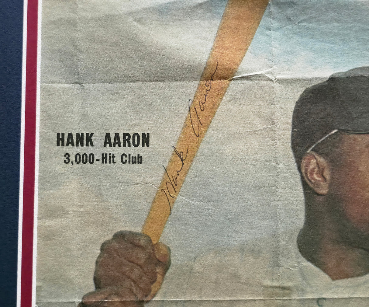 Hank Aaron Autographed Framed 10x14 'Sporting News' Magazine Cover Atlanta Braves Beckett BAS #AE31084