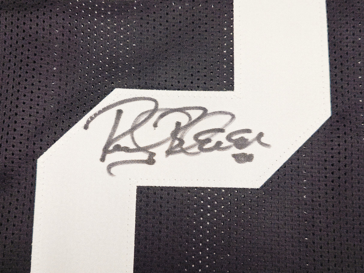 Pittsburgh Steelers Rocky Bleier Autographed Black Jersey "4X SB Champ" Beckett BAS QR Stock #229042