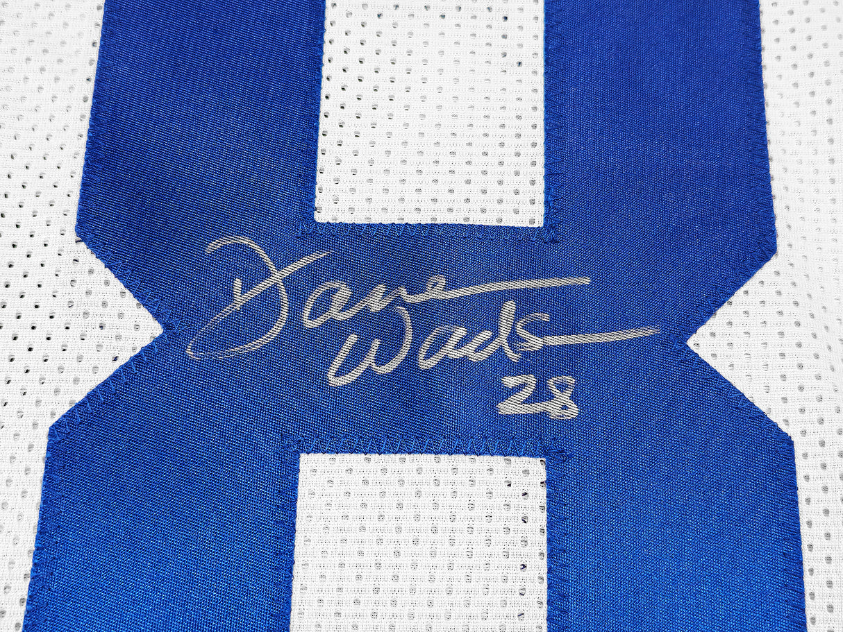 Dallas Cowboys Darren Woodson Autographed White Jersey Beckett BAS QR Stock #230010