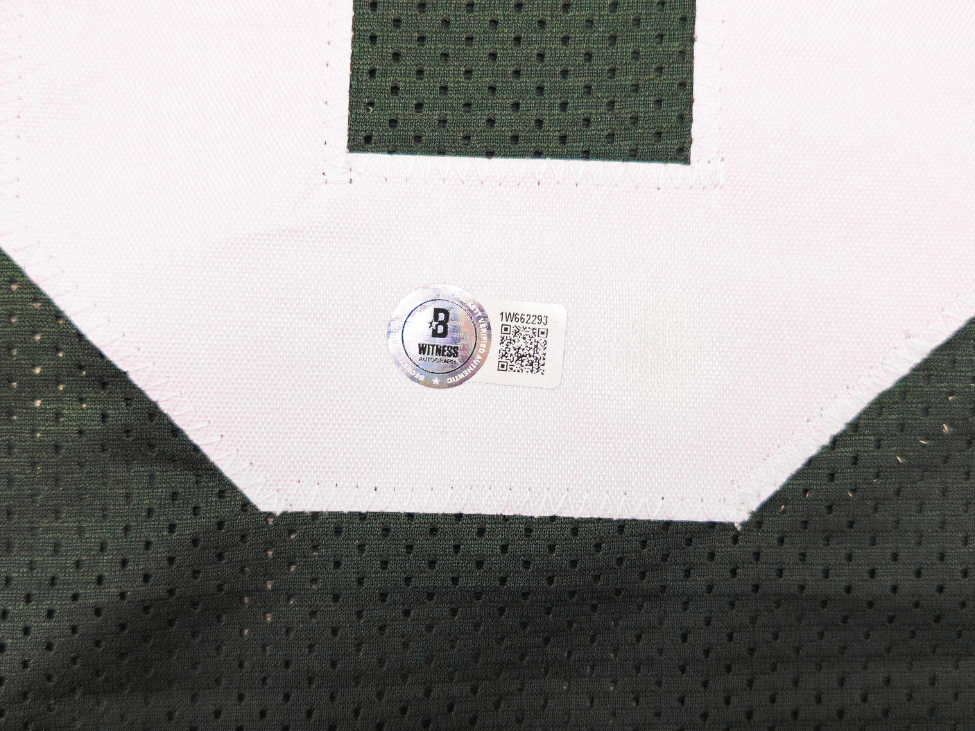 Green Bay Packers Josh Jacobs Autographed Green Jersey Beckett BAS Witness Stock #229523