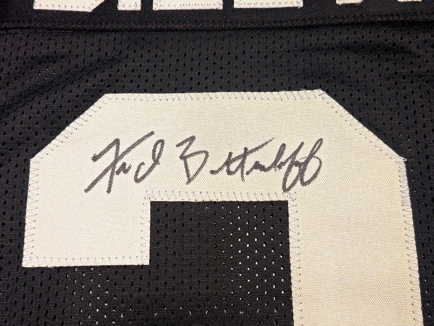 Oakland Raiders Fred Biletnikoff Autographed Black Jersey "SB XI MVP" Beckett BAS Witness Stock #230002
