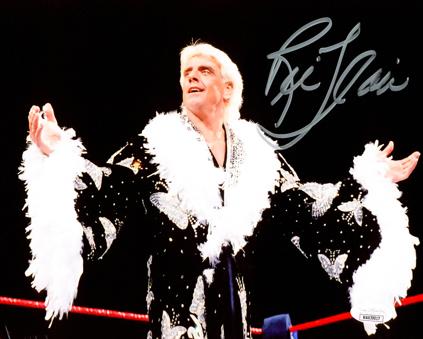 Ric Flair Autographed 8x10 Photo WWE JSA Stock #228785