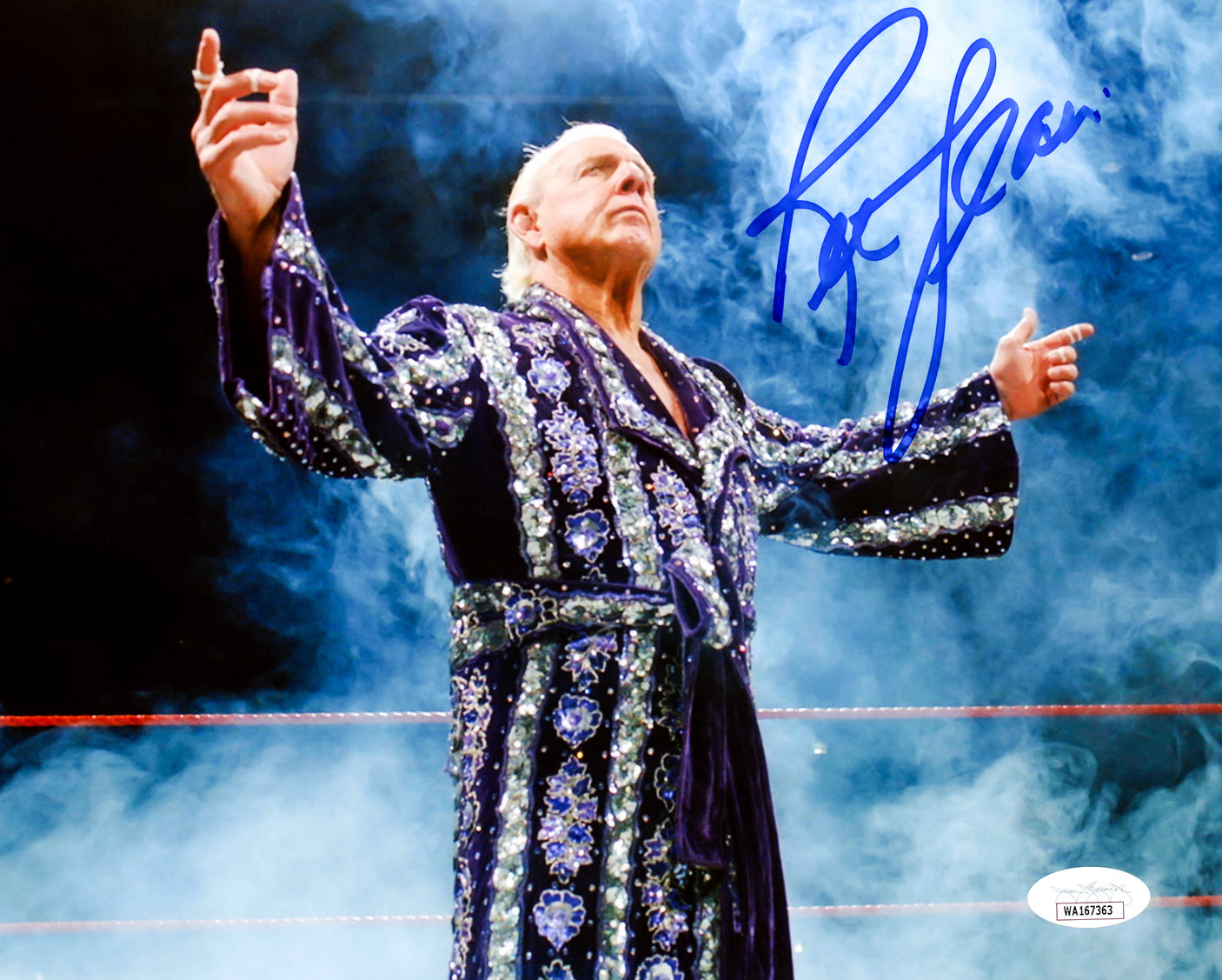 Ric Flair Autographed 8x10 Photo WWE JSA Stock #228791