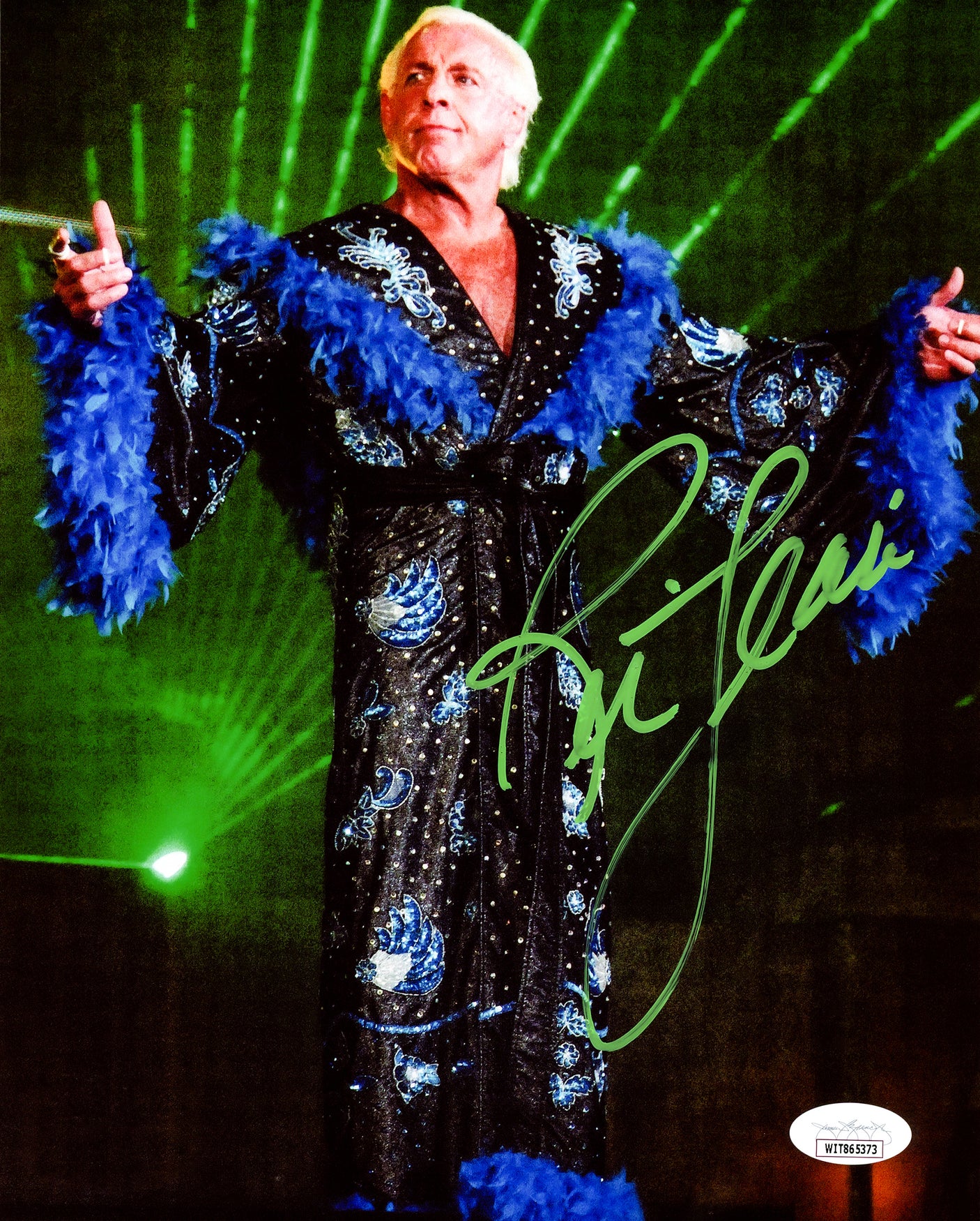 Ric Flair Autographed 8x10 Photo WWE JSA Stock #228796