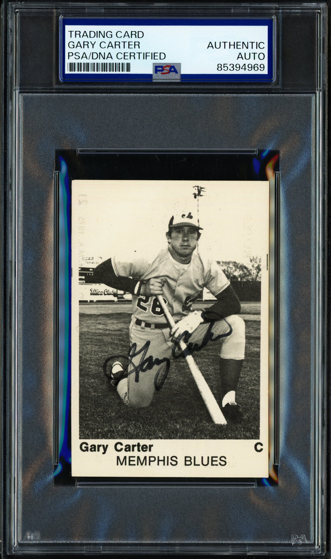 Gary Carter Autographed 1975 T.C.M.A. Rookie Card #21 Montreal Expos PSA/DNA #85394969