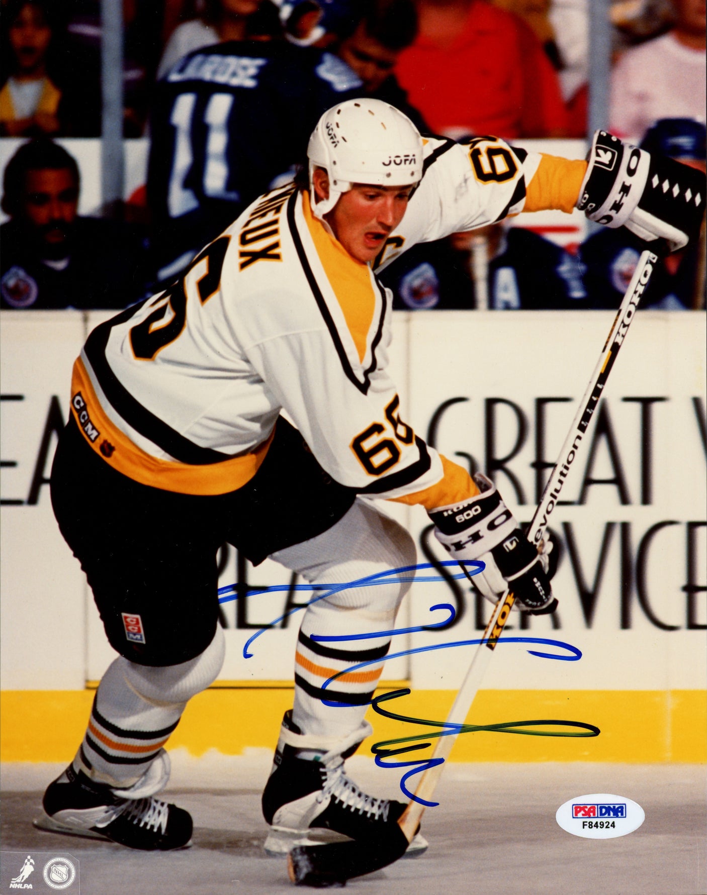 Mario Lemieux Autographed 8x10 Photo Pittsburgh Penguins PSA/DNA #F84924