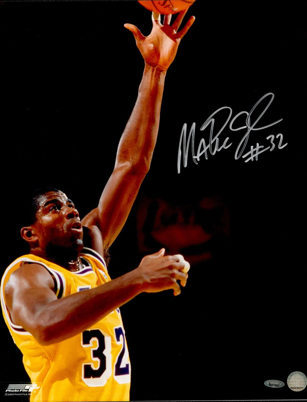 Magic Johnson Autographed 16x20 Photo Los Angeles Lakers "#32" TriStar Holo #5082047