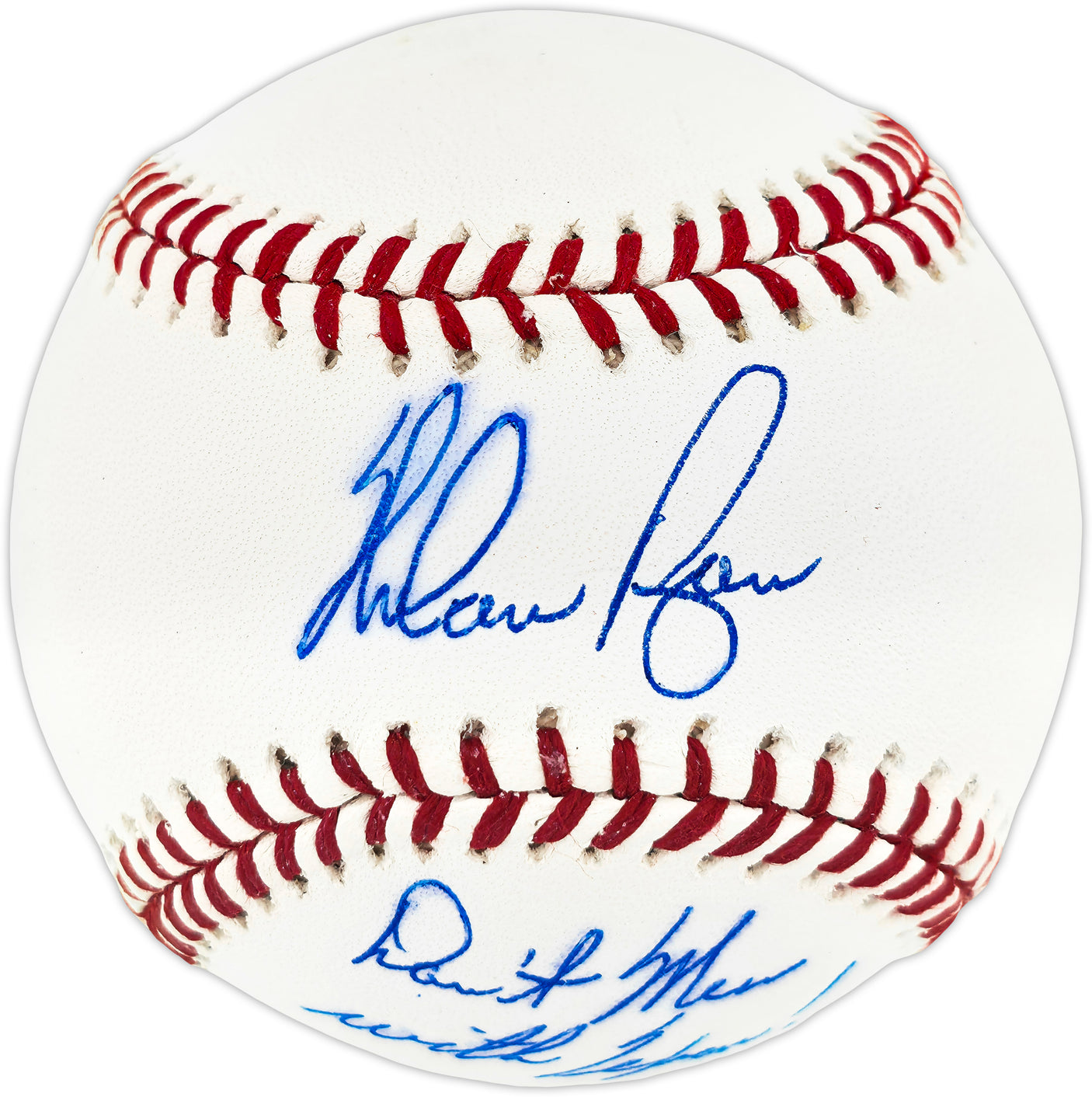 Nolan Ryan Autographed Official MLB Baseball Texas Rangers "Don't Mess With Texas!" NR Holo SKU #243151