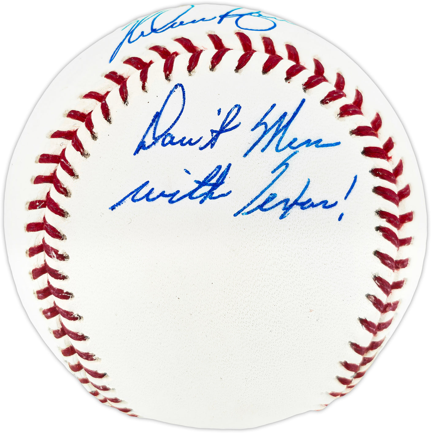 Nolan Ryan Autographed Official MLB Baseball Texas Rangers "Don't Mess With Texas!" NR Holo SKU #243152