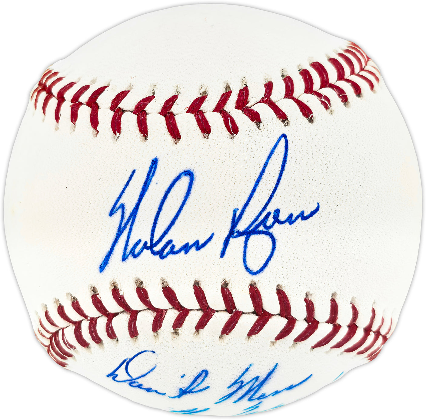Nolan Ryan Autographed Official MLB Baseball Texas Rangers "Don't Mess With Texas!" NR Holo SKU #243154