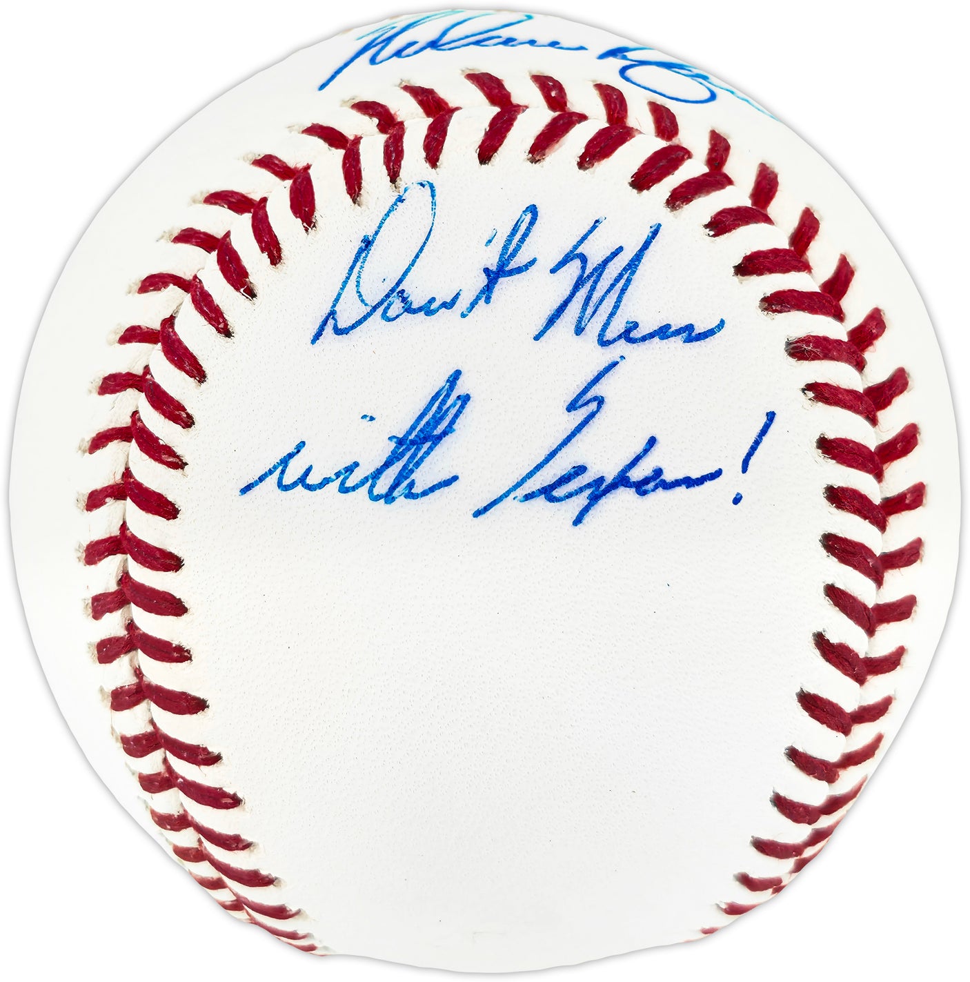 Nolan Ryan Autographed Official MLB Baseball Texas Rangers "Don't Mess With Texas!" NR Holo SKU #243156
