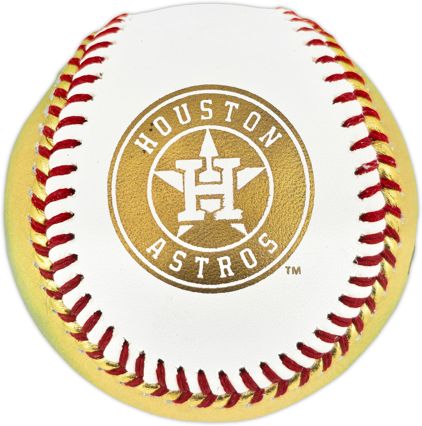 Framber Valdez Autographed Official Gold 2022 World Series Logo Baseball Houston Astros Beckett BAS Witness #W539255