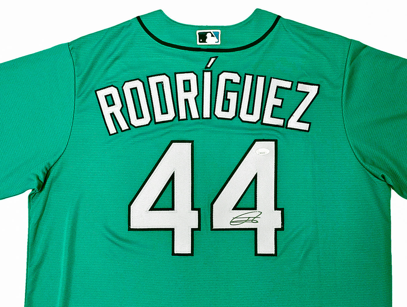 Seattle Mariners Julio Rodriguez Autographed Teal Nike Jersey Size XL JSA Stock #215867