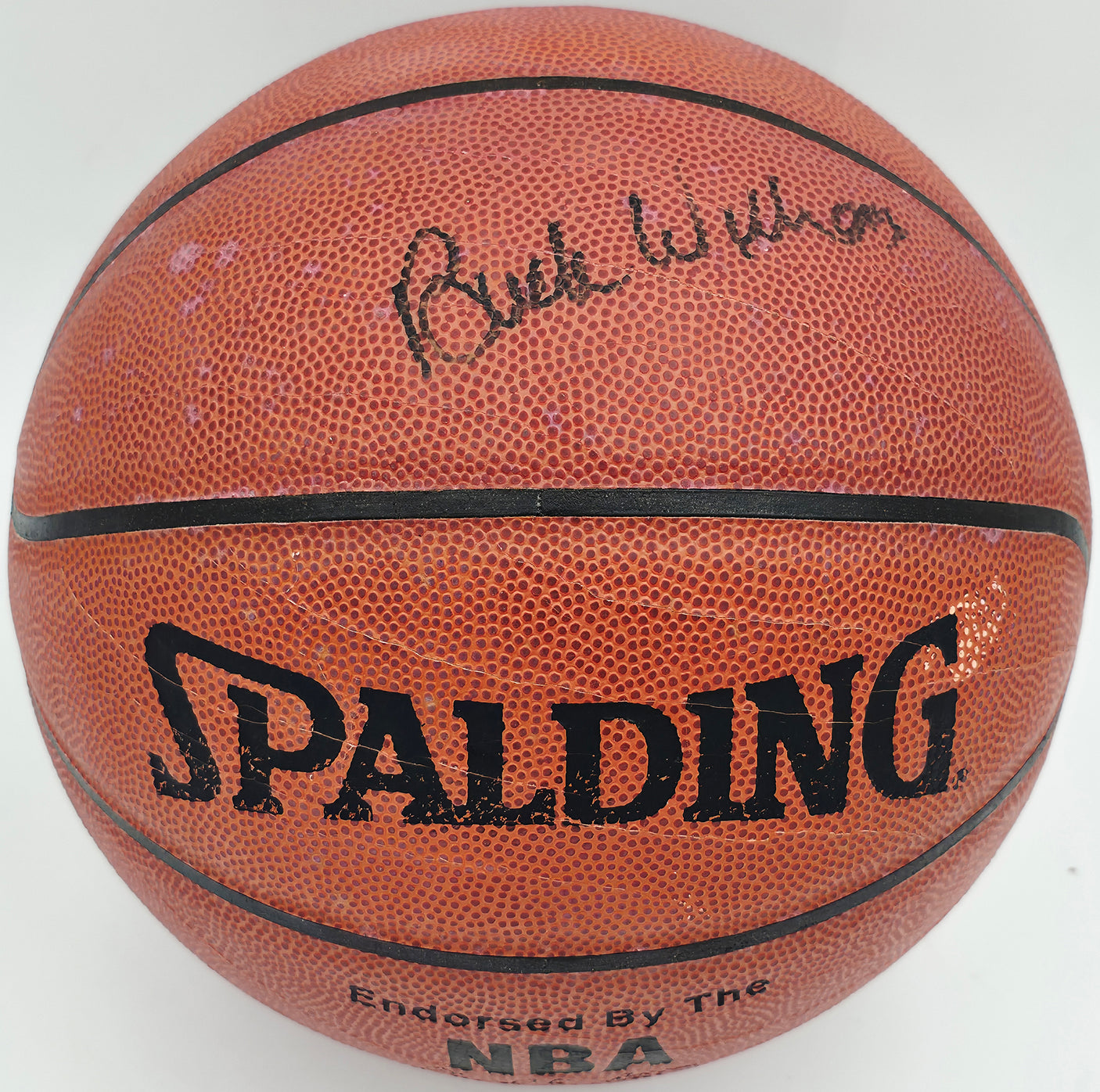 Buck Williams Autographed Official NBA Leather Basketball New Jersey Nets JSA #AZ56115