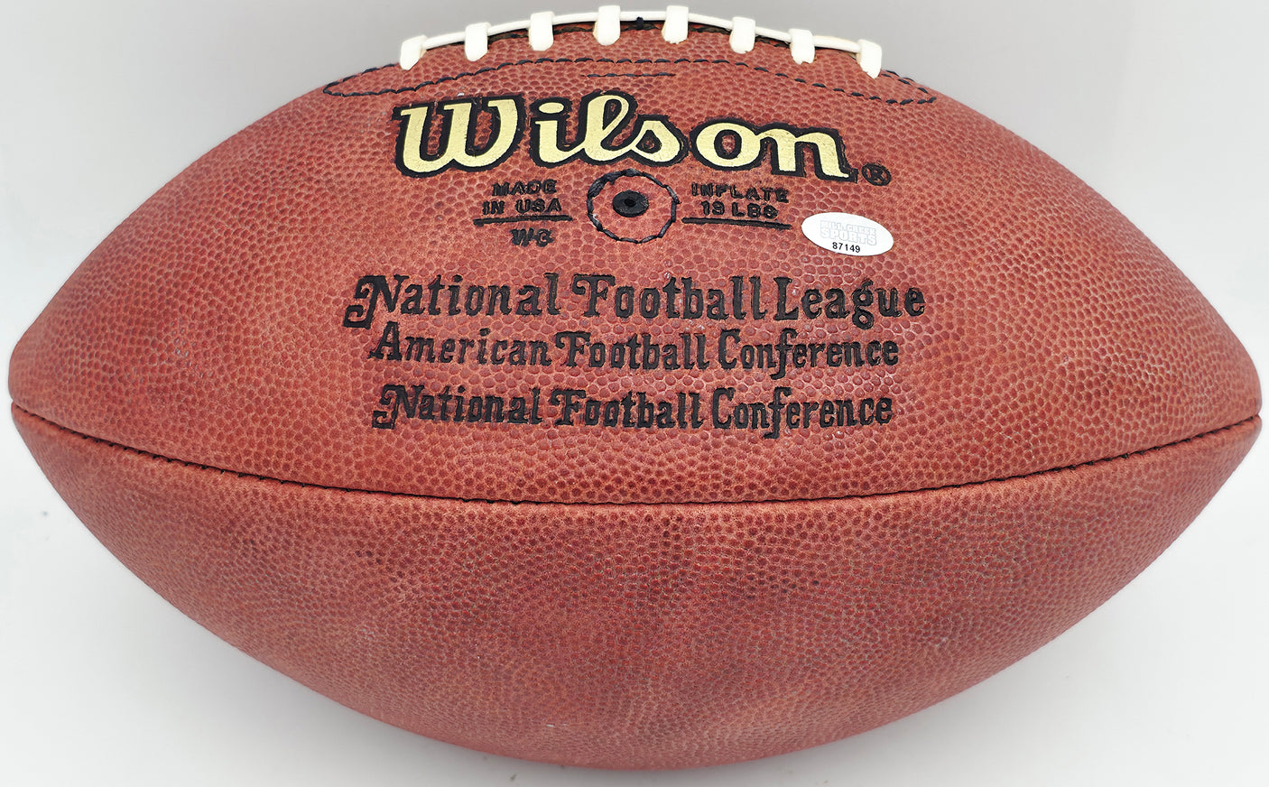 Steve Largent Autographed Official NFL Leather Game Football Seattle Seahawks MCS Holo #87149