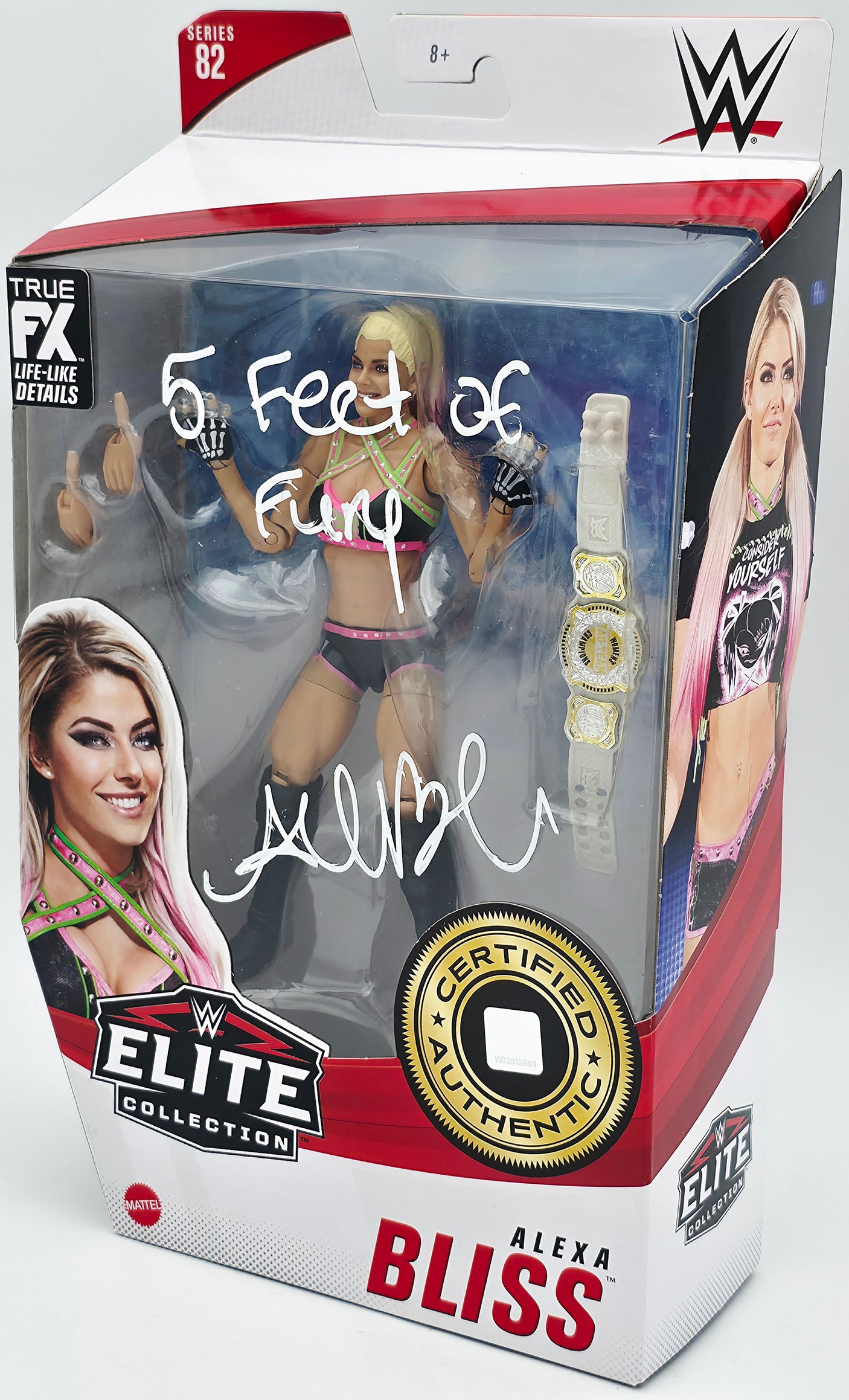 Alexa Bliss Autographed WWE Elite Collection #82 Action Figure "5 Feet of Fury" Beckett BAS Witness #WK90121