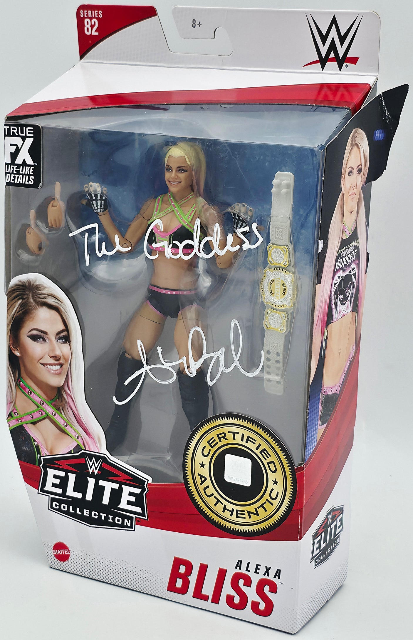 Alexa Bliss Autographed WWE Elite Collection #82 Action Figure "The Goddess" Beckett BAS Witness #WK90107