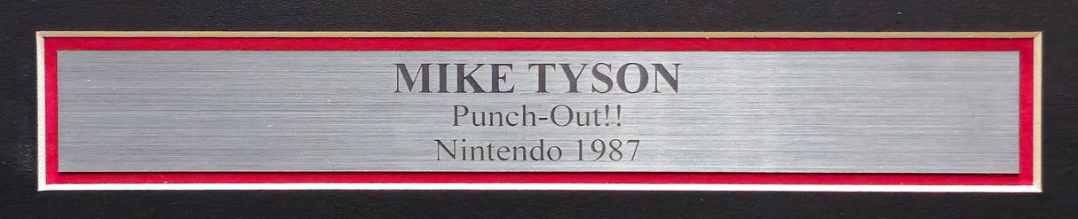 Mike Tyson Autographed Framed 11x14 Nintendo Punch-Out!! Photo With NES Controller Beckett BAS QR Stock #230191