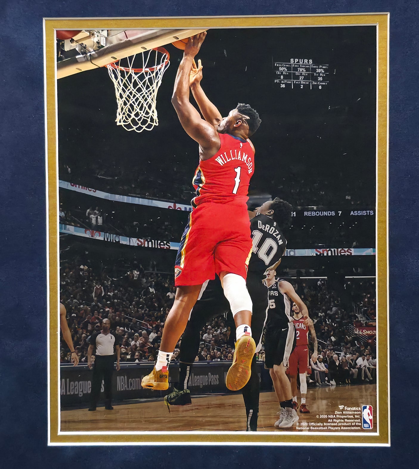 Zion Williamson Autographed Framed 2x5.5 Ticket Collage New Orleans Pelicans Fanatics Holo #A801706