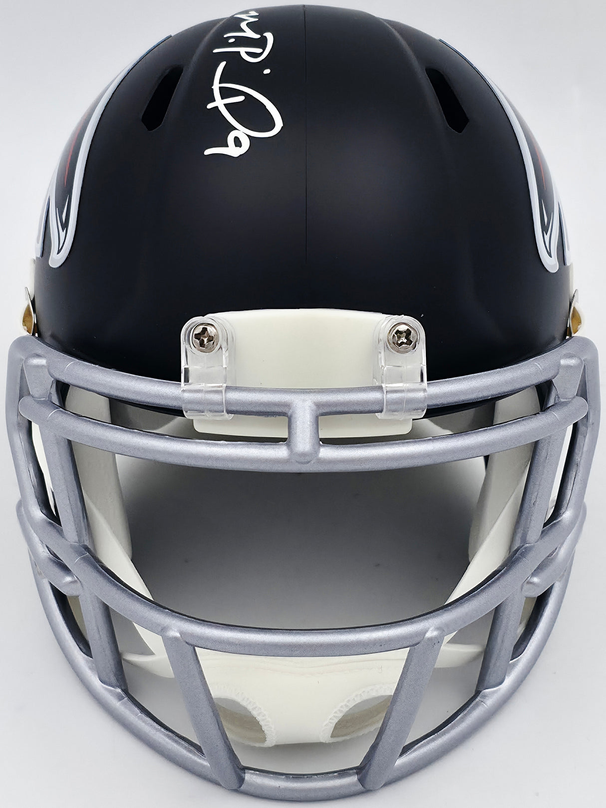 Michael Penix Jr. Autographed Atlanta Falcons Black Speed Mini Helmet Beckett BAS Witness Stock #242576