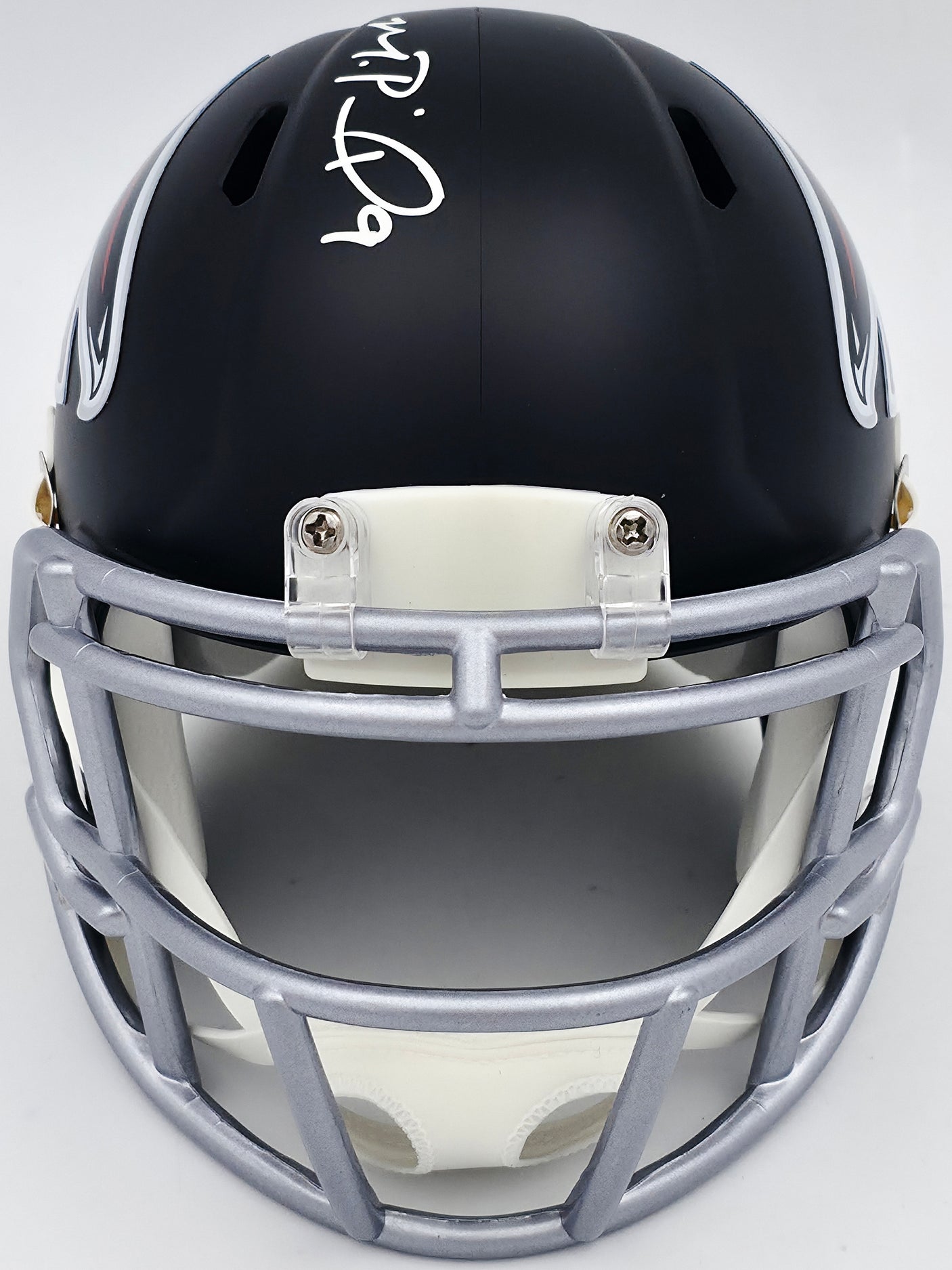 Michael Penix Jr. Autographed Atlanta Falcons Black Speed Mini Helmet Beckett BAS Witness Stock #242576