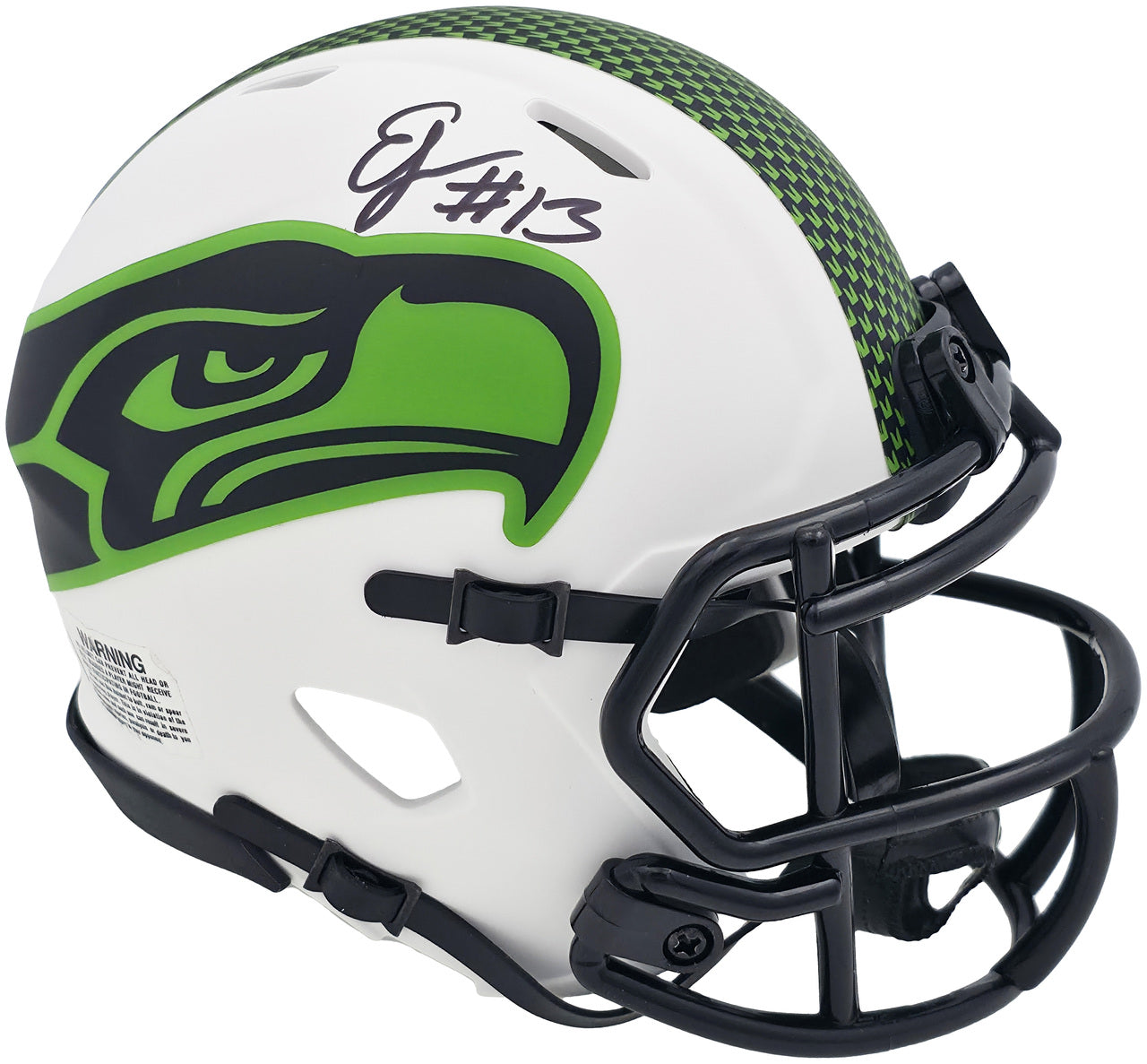 Ernest Jones IV Autographed Seattle Seahawks Lunar Eclipse White Speed Mini Helmet MCS Holo Stock #242555