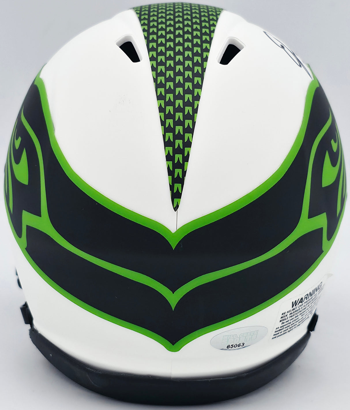 Ernest Jones IV Autographed Seattle Seahawks Lunar Eclipse White Speed Mini Helmet MCS Holo Stock #242555