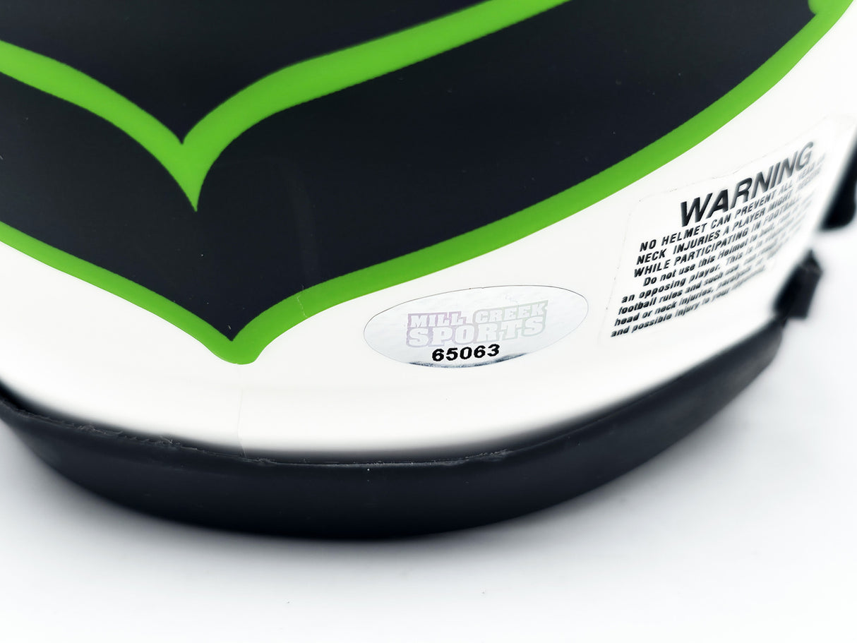 Ernest Jones IV Autographed Seattle Seahawks Lunar Eclipse White Speed Mini Helmet MCS Holo Stock #242555