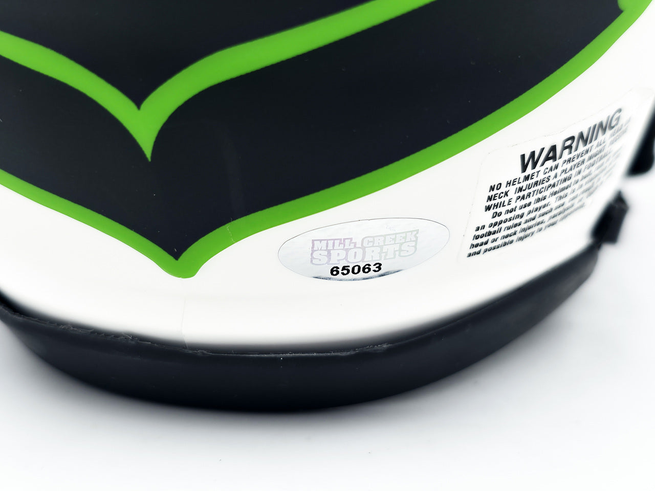 Ernest Jones IV Autographed Seattle Seahawks Lunar Eclipse White Speed Mini Helmet MCS Holo Stock #242555