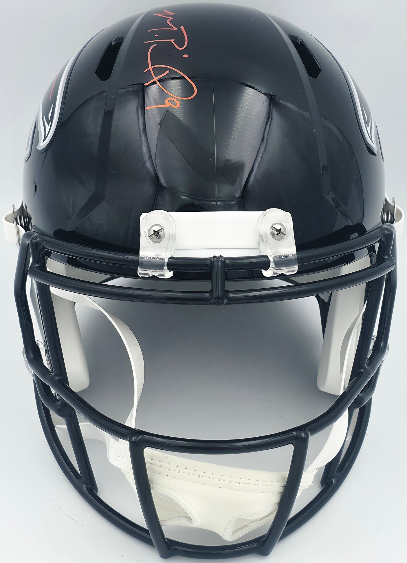 Michael Penix Jr. Autographed Atlanta Falcons Black Full Size Speed Replica Helmet Beckett BAS Witness Stock #242570