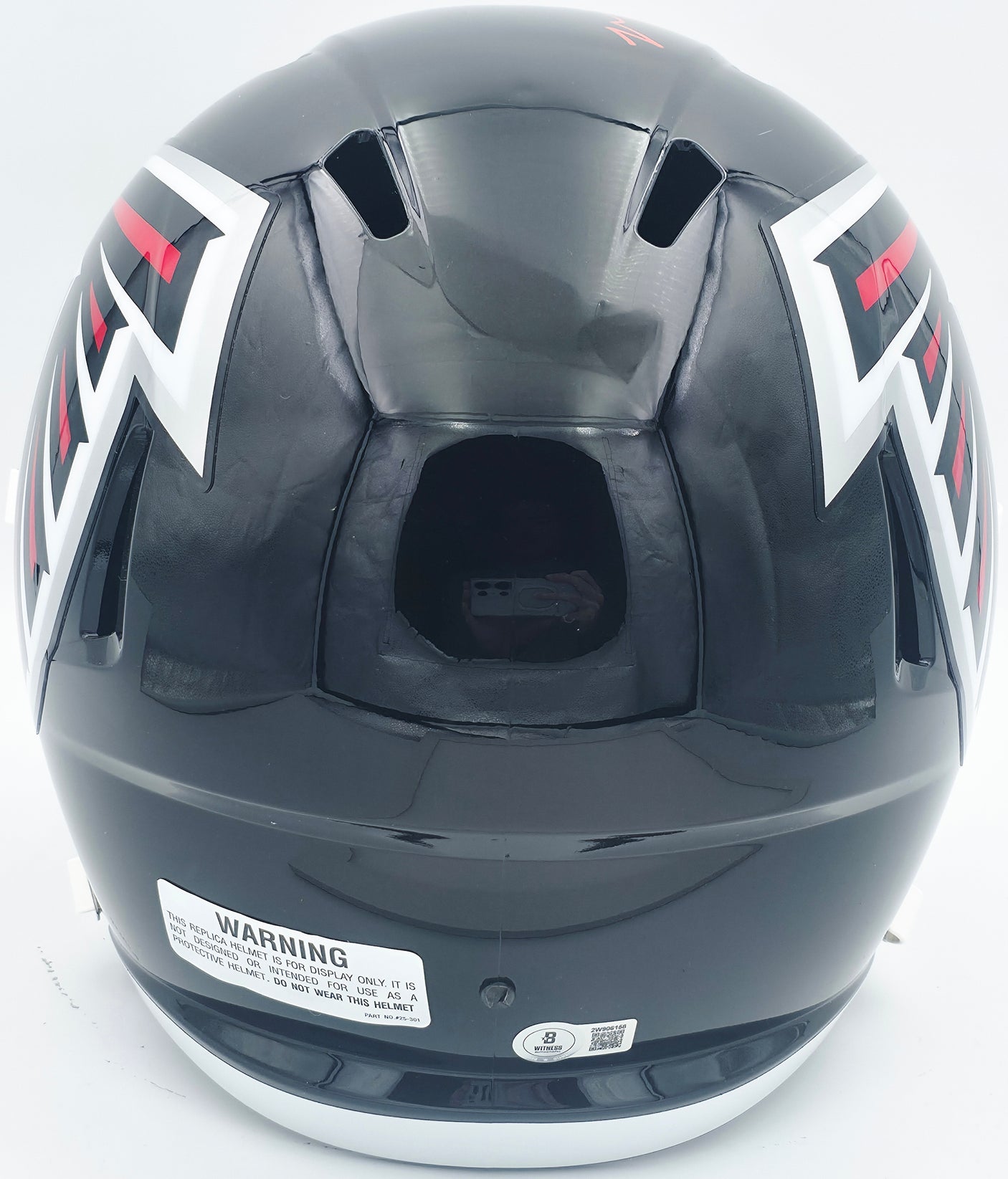 Michael Penix Jr. Autographed Atlanta Falcons Black Full Size Speed Replica Helmet Beckett BAS Witness Stock #242570