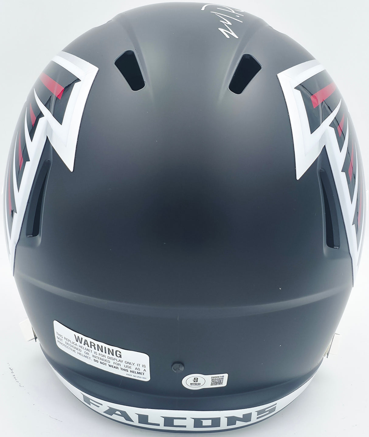 Michael Penix Jr. Autographed Atlanta Falcons 2020 Alternate Black Full Size Speed Replica Helmet Beckett BAS Witness Stock #242567