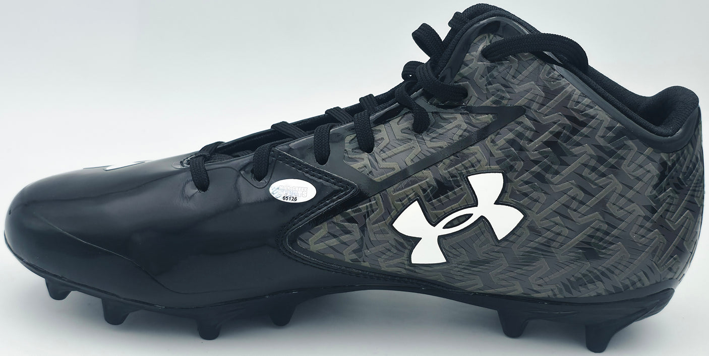 Ernest Jones IV Autographed Pair of Black Under Armour Cleats Seattle Seahawks Size 10 MCS Holo Stock #242564